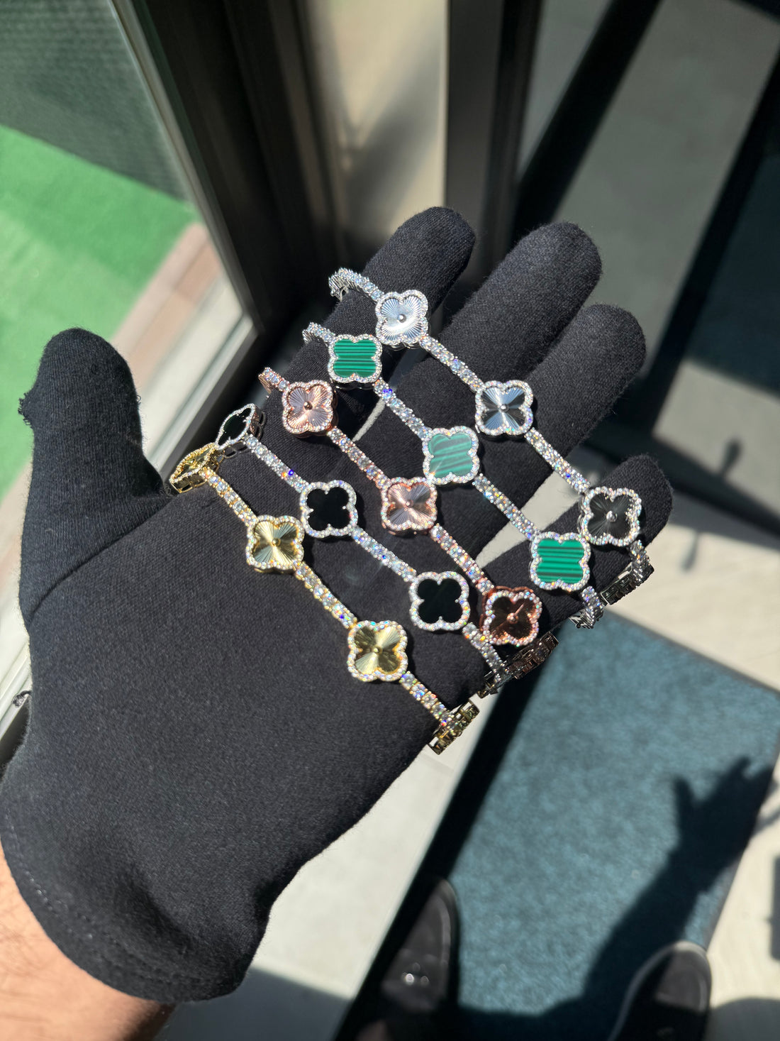VVS TENNIS VAN CLEEF CLOVER BRACELET