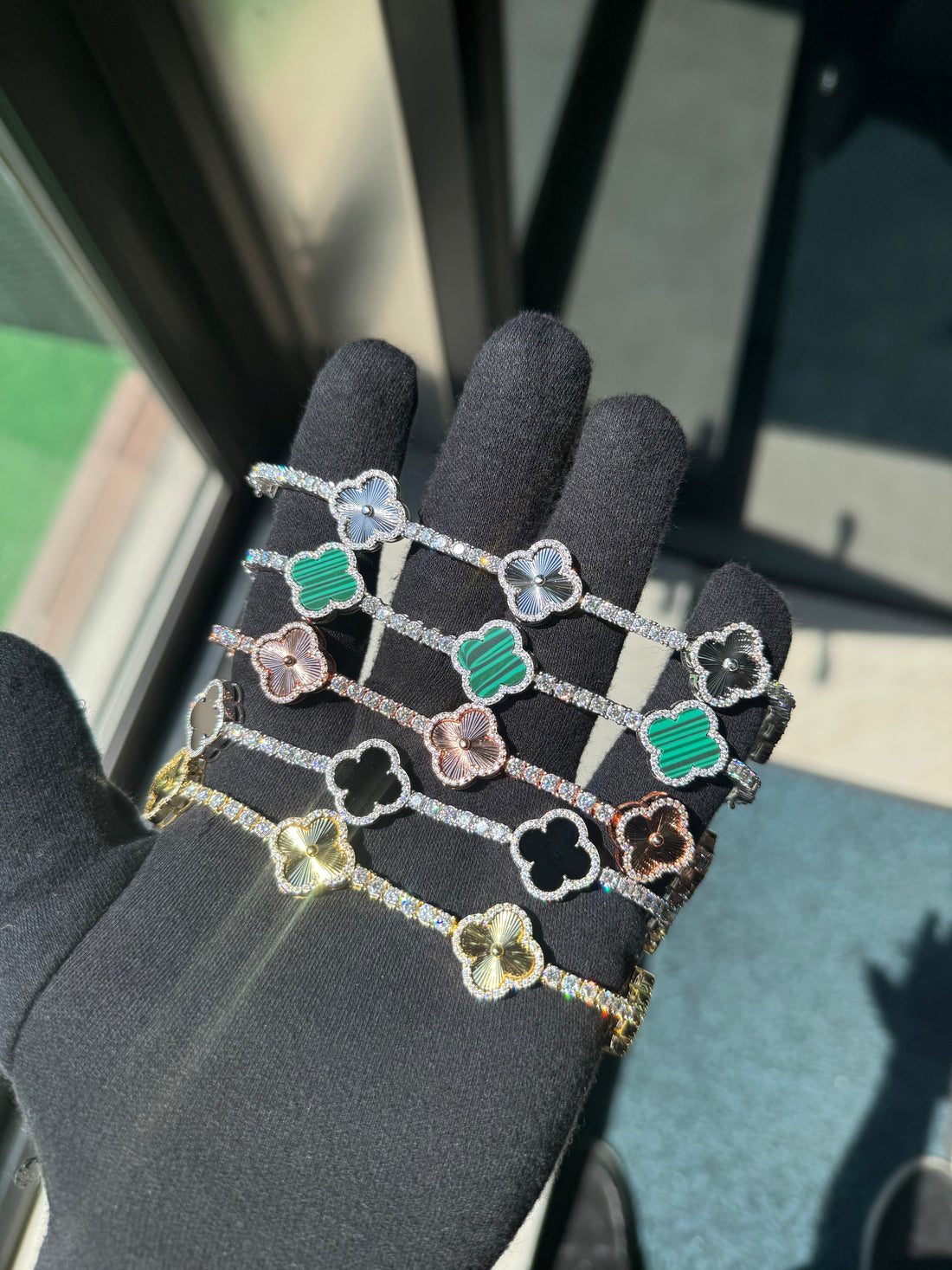 VVS TENNIS VAN CLEEF CLOVER BRACELET