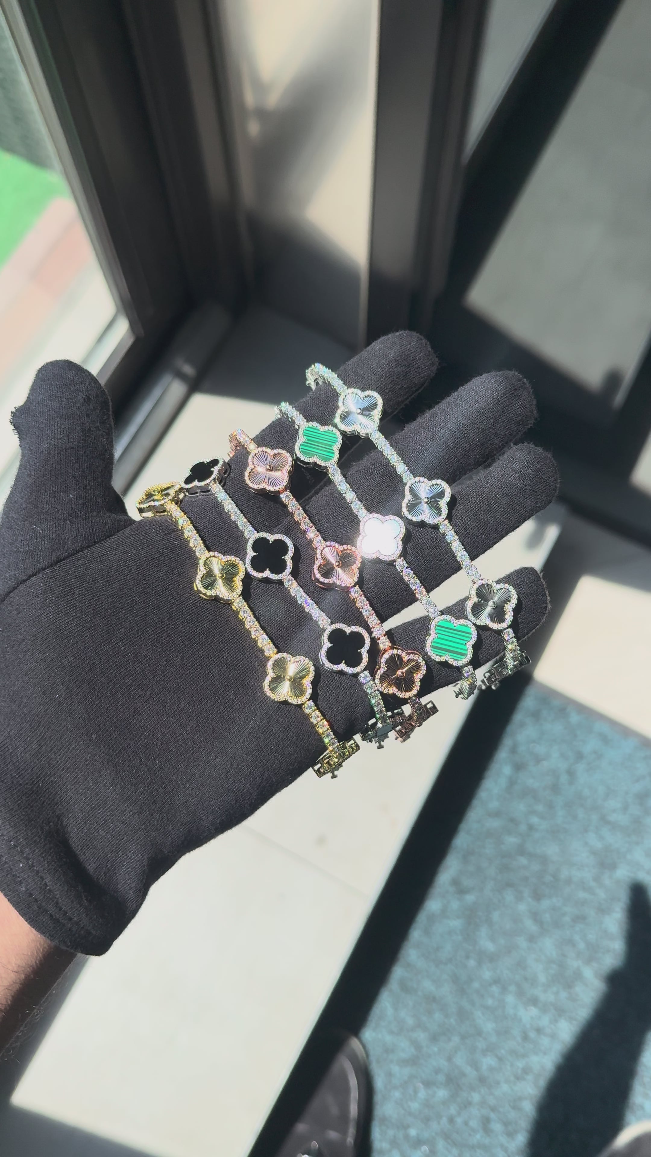 VVS TENNIS VAN CLEEF CLOVER BRACELET